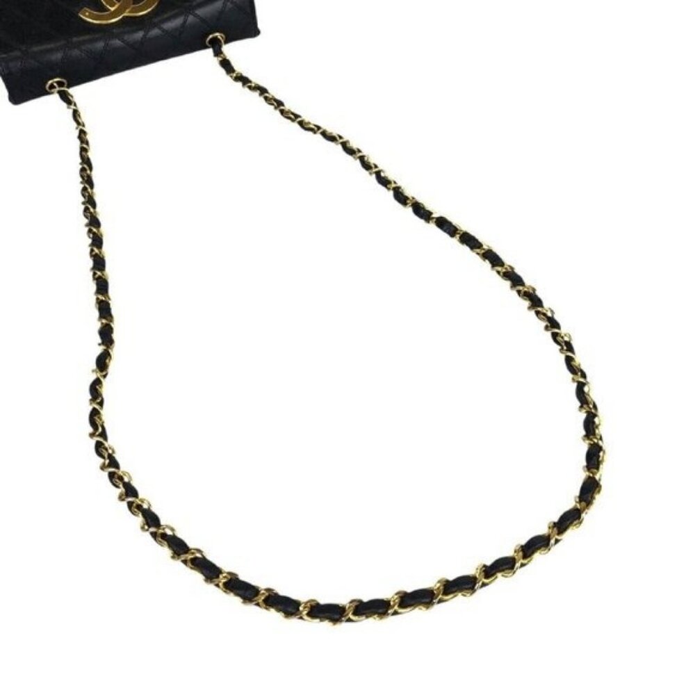 CHANEL 24K Vintage Single Flap Bag Large Coco Quilted Chain Shoulder Bag Purse - Picture 14 of 16